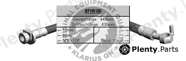  QUINTON HAZELL part BFH5180 Brake Hose