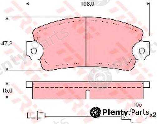  TRW part GDB172 Brake Pad Set, disc brake