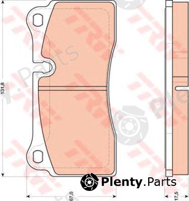  TRW part GDB1816 Brake Pad Set, disc brake
