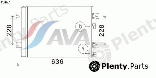 AVA QUALITY COOLING part RT5467 Condenser, air conditioning