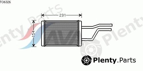  AVA QUALITY COOLING part TO6326 Heat Exchanger, interior heating