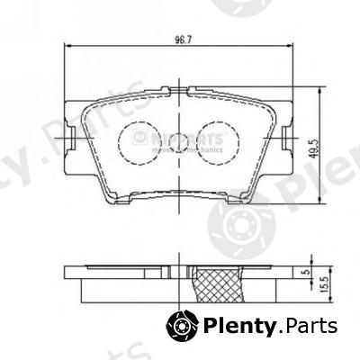  NIPPARTS part J3612035 Brake Pad Set, disc brake