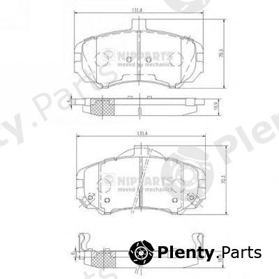  NIPPARTS part N3600544 Brake Pad Set, disc brake