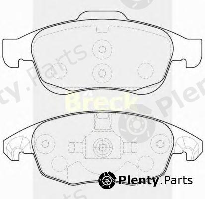  BRECK part 245380070100 Brake Pad Set, disc brake