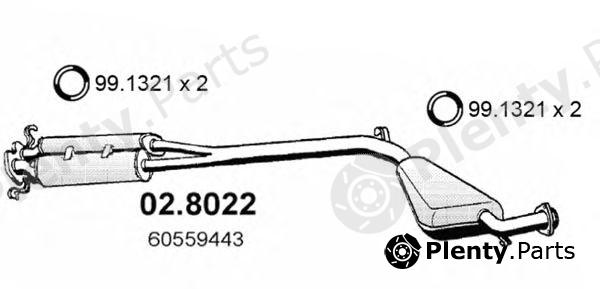  ASSO part 02.8022 (028022) Middle-/End Silencer