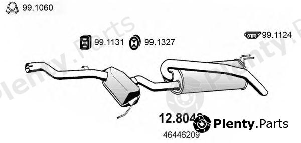  ASSO part 12.8042 (128042) Middle-/End Silencer