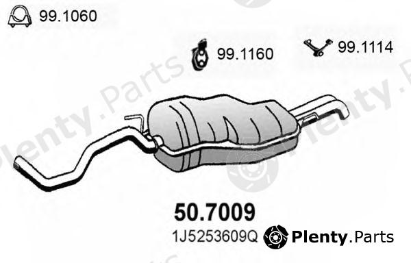  ASSO part 50.7009 (507009) End Silencer