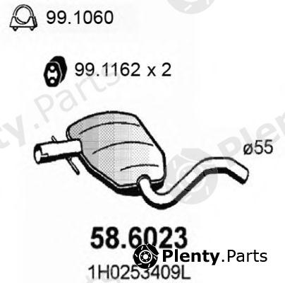  ASSO part 58.6023 (586023) Middle Silencer