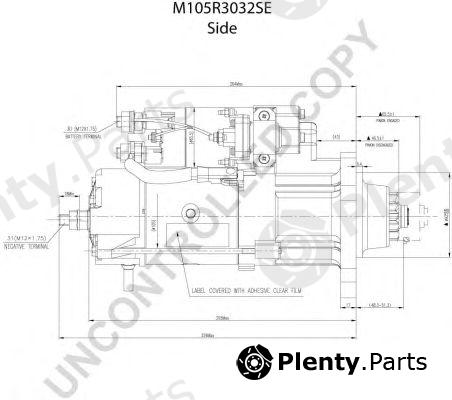  PRESTOLITE ELECTRIC part M105R3032SE Starter