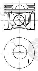  KOLBENSCHMIDT part 40014600 Piston