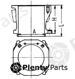  KOLBENSCHMIDT part 89529110 Cylinder Sleeve