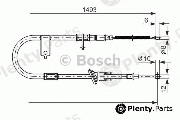  BOSCH part 1987477055 Cable, parking brake