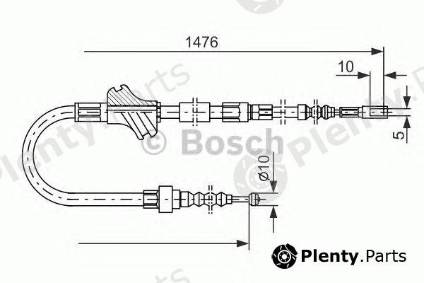  BOSCH part 1987477064 Cable, parking brake