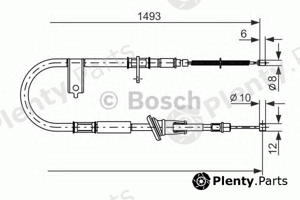  BOSCH part 1987477066 Cable, parking brake