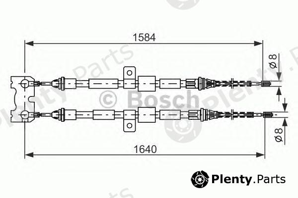  BOSCH part 1987477345 Cable, parking brake