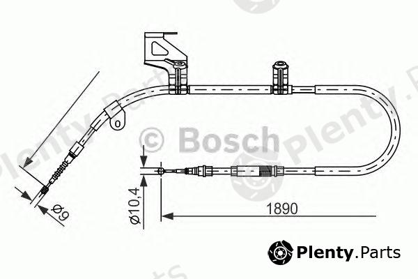  BOSCH part 1987477803 Cable, parking brake