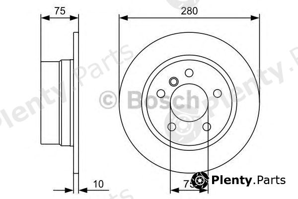  BOSCH part 0986479494 Brake Disc