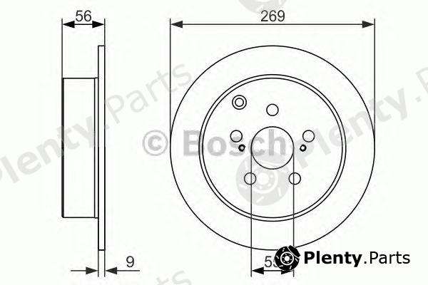  BOSCH part 0986479658 Brake Disc