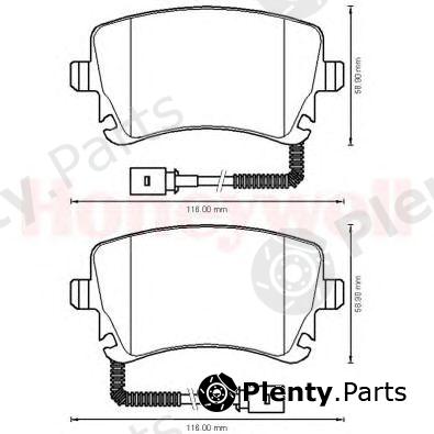  BENDIX part 573225B Brake Pad Set, disc brake