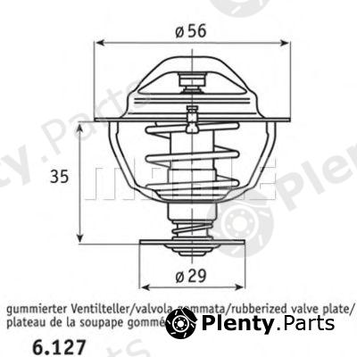  BEHR THERMOT-TRONIK part TX7382D Thermostat, coolant