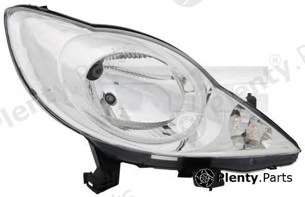  TYC part 20-11607-05-2 (2011607052) Headlight