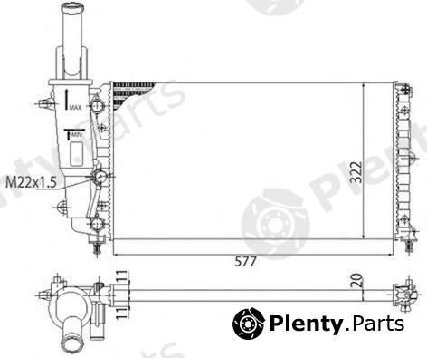  MAGNETI MARELLI part 350213114003 Radiator, engine cooling