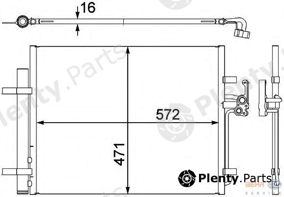  BEHR part 8FC351303-201 (8FC351303201) Condenser, air conditioning