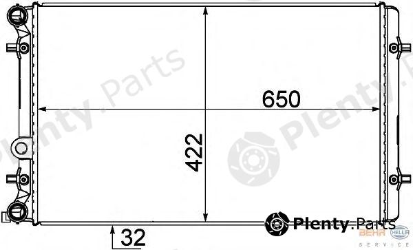  BEHR part 8MK376727-791 (8MK376727791) Radiator, engine cooling