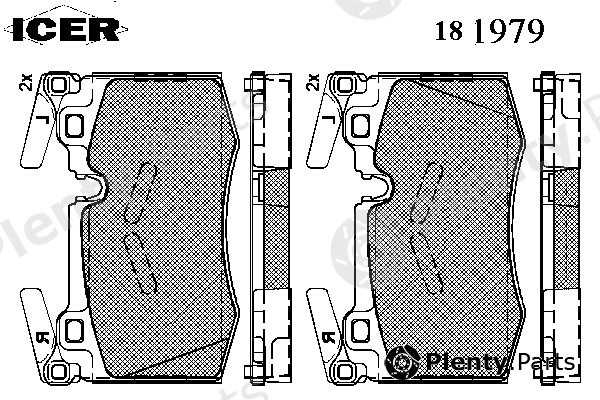  ICER part 181979 Brake Pad Set, disc brake