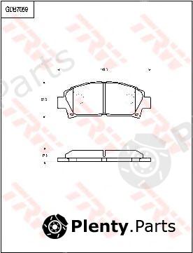 TRW part GDB7059 Brake Pad Set, disc brake