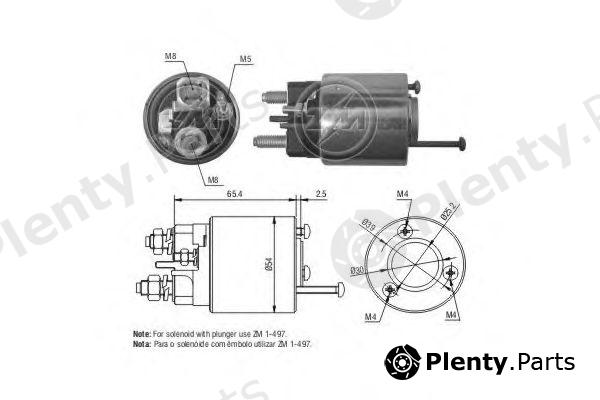  ERA part ZM497 Solenoid Switch, starter