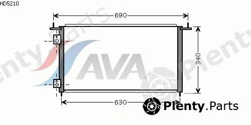  AVA QUALITY COOLING part HD5210 Condenser, air conditioning