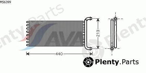  AVA QUALITY COOLING part MS6399 Heat Exchanger, interior heating