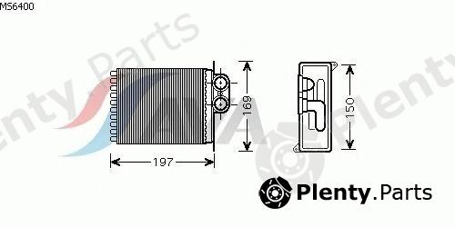  AVA QUALITY COOLING part MS6400 Heat Exchanger, interior heating