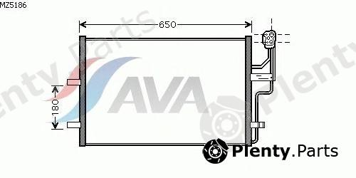  AVA QUALITY COOLING part MZ5186 Condenser, air conditioning