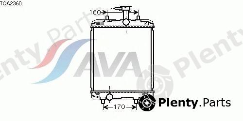  AVA QUALITY COOLING part TOA2360 Radiator, engine cooling