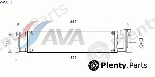  AVA QUALITY COOLING part VW3307 Oil Cooler, automatic transmission