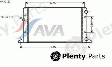 AVA QUALITY COOLING part VWA2132 Radiator, engine cooling