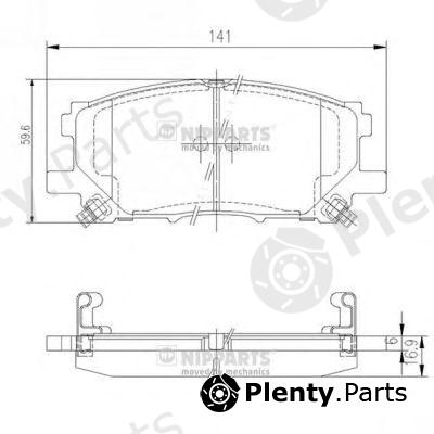  NIPPARTS part J3602125 Brake Pad Set, disc brake