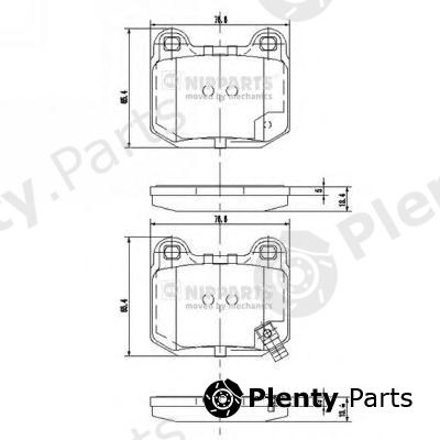  NIPPARTS part J3611049 Brake Pad Set, disc brake