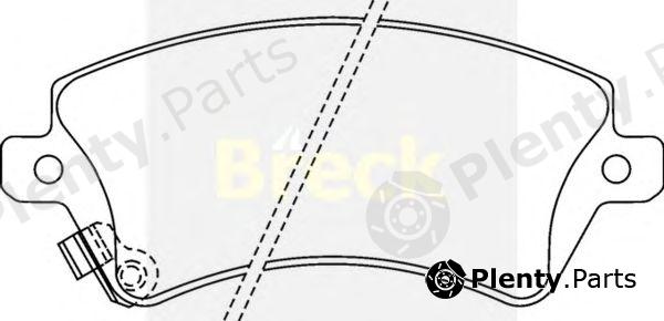  BRECK part 237660070110 Brake Pad Set, disc brake