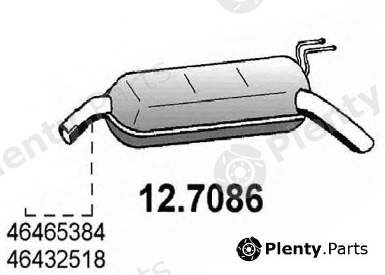  ASSO part 12.7086 (127086) End Silencer