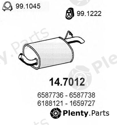  ASSO part 14.7012 (147012) End Silencer