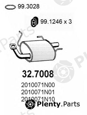  ASSO part 32.7008 (327008) End Silencer