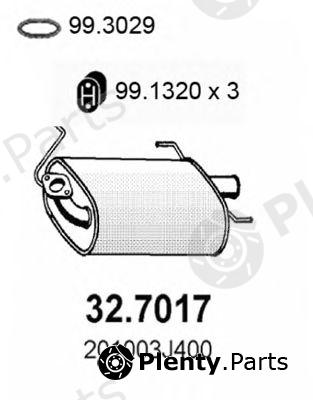  ASSO part 32.7017 (327017) End Silencer