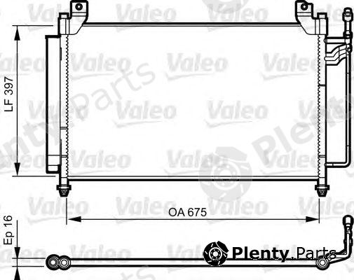  VALEO part 814235 Condenser, air conditioning