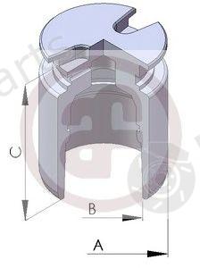  AUTOFREN SEINSA part D025102 Piston, brake caliper