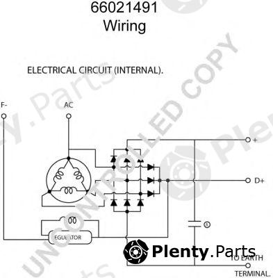  PRESTOLITE ELECTRIC part 66021491 Alternator