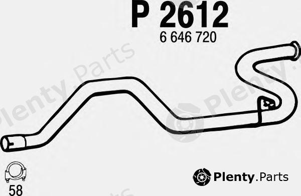  FENNO part P2612 Exhaust Pipe