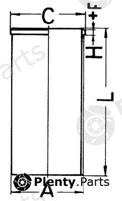  KOLBENSCHMIDT part 89451110 Cylinder Sleeve